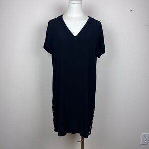 Madewell Dress Womens Medium Mini Shift Classic Gothic Capsule Minimal Black